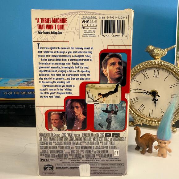 Mission: Impossible VHS | 1996 Tom Cruise Spy Thriller Vintage Tape - Picture 2 of 3